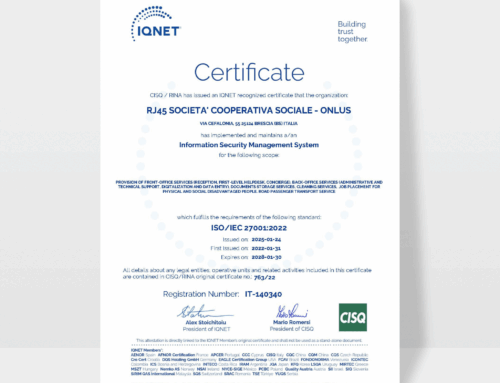 Certificazione ISO 27001