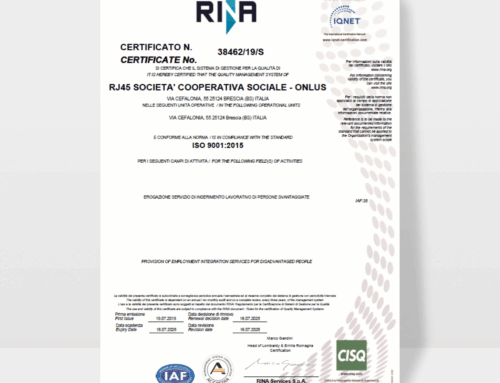 Certificazione ISO 9001:2015